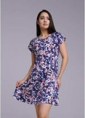 CLEVER LDR24-1090 Платье жен. т.фиолетовый Моне