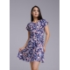 CLEVER LDR24-1090 Платье жен. т.фиолетовый Моне