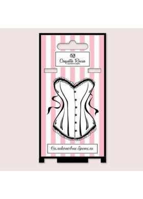 COQUETTE REVUE бретель силиконовая [с пластиковым крючком] 12 мм - 38004