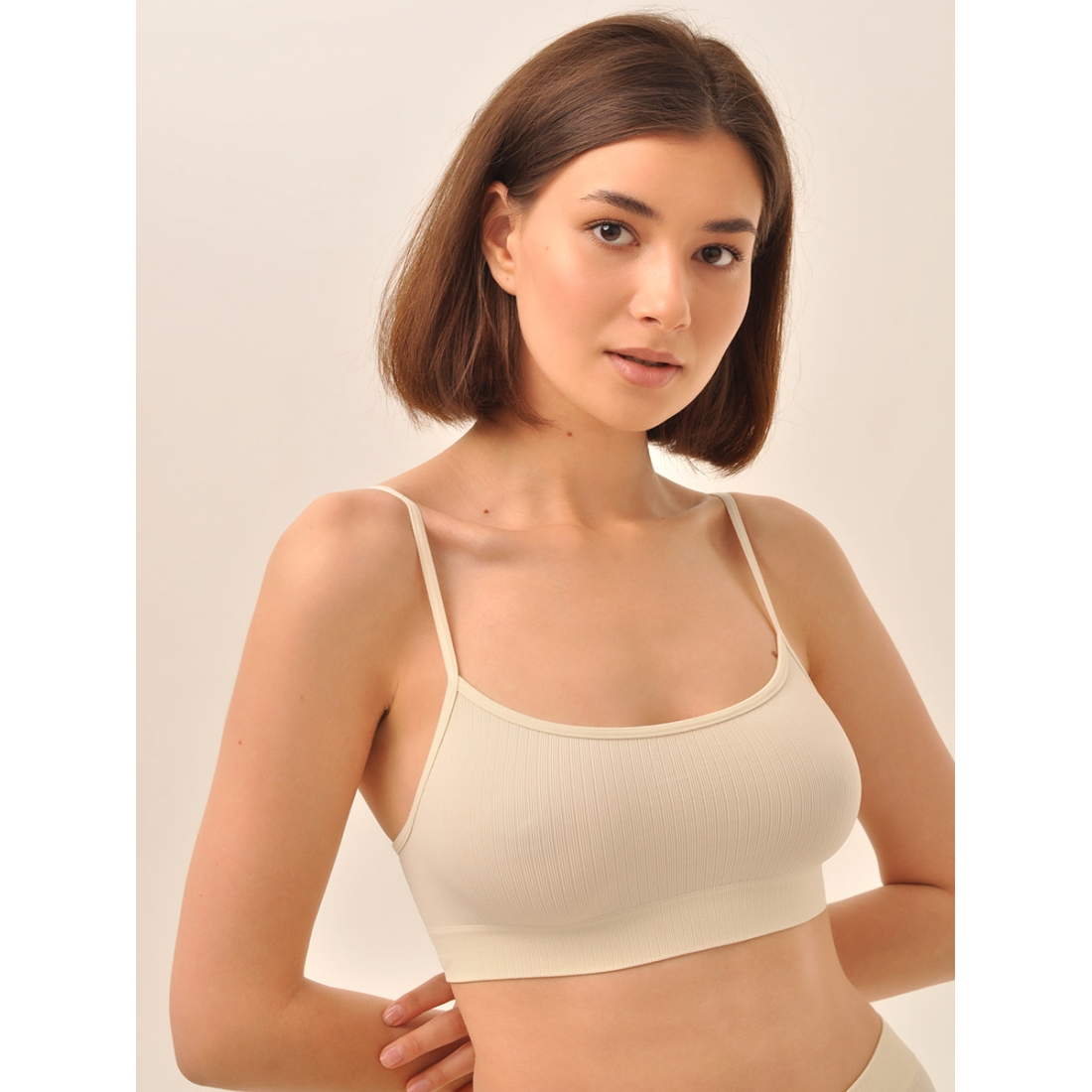 MY Топ женский BR497 TOP SPALLA STRETTA RIB (1/150)