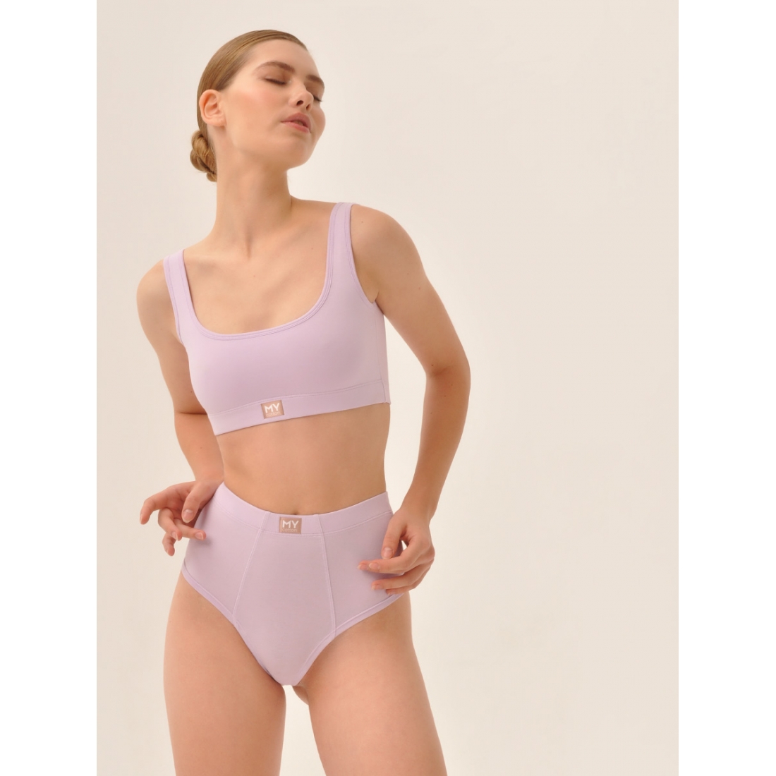 MY Топ на широких бретелях жен. хлопок DT201