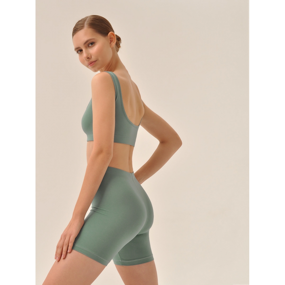 MY Топ на широких бретелях жен. хлопок DT201