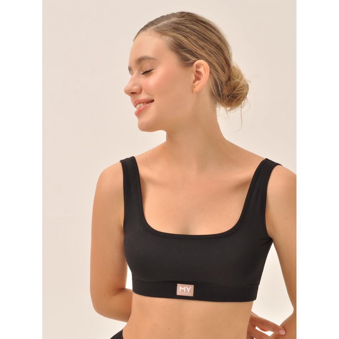 MY Топ на широких бретелях жен. хлопок DT201