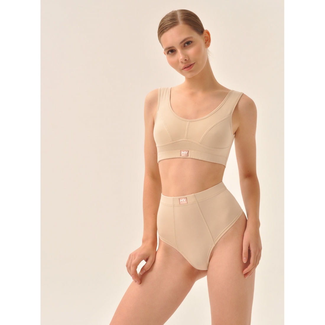 MY Трусы стринги "бойфренды" жен. хлопок DS102