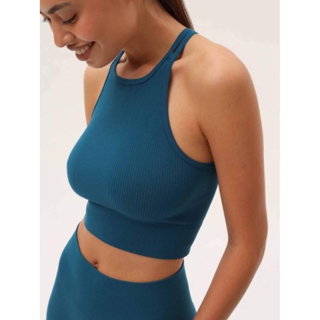 MY Топ женский BR649 TOP CROP RIB  (nero (черный)