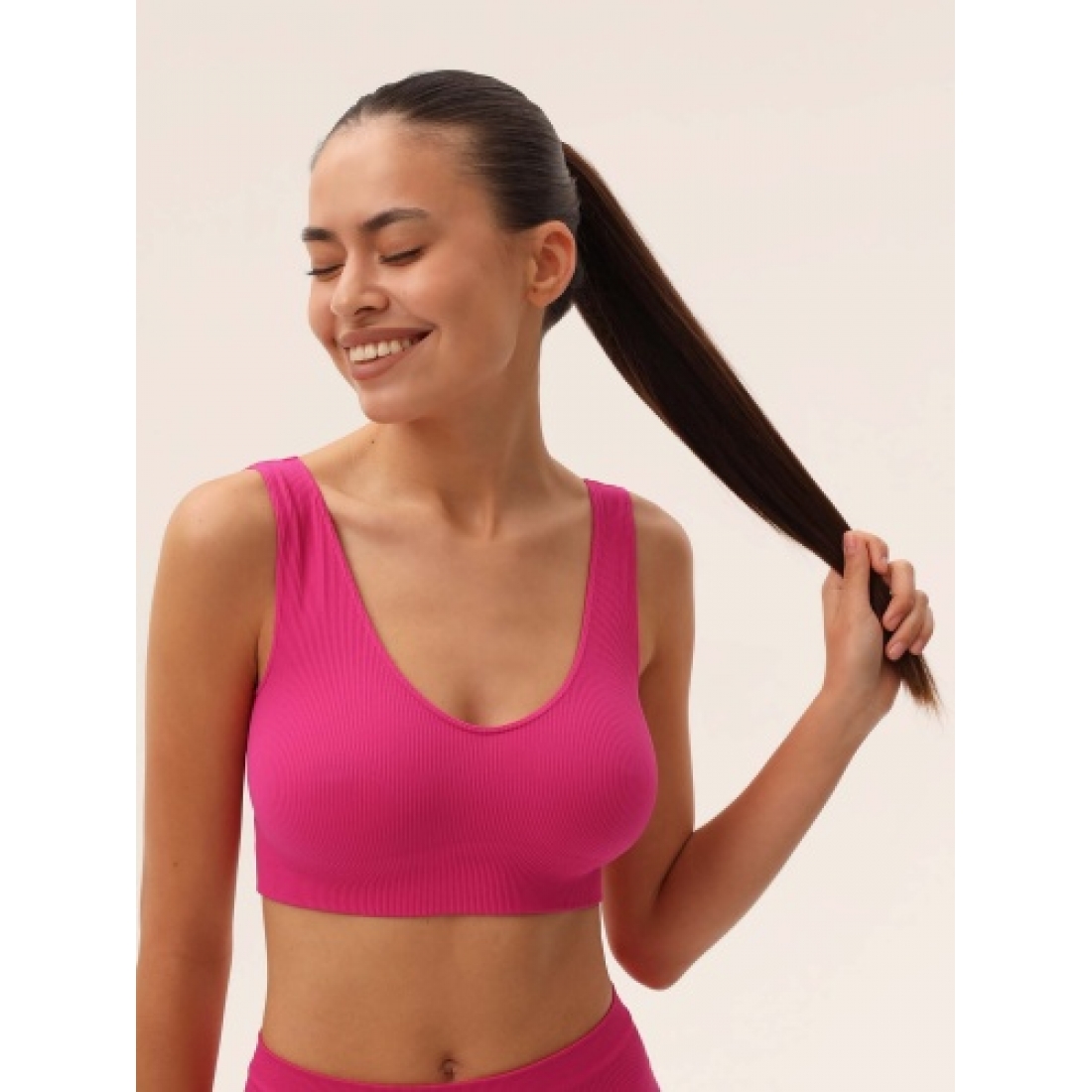 MY Топ женский BR639 TOP BRALETTE RIB  (nero (черный)