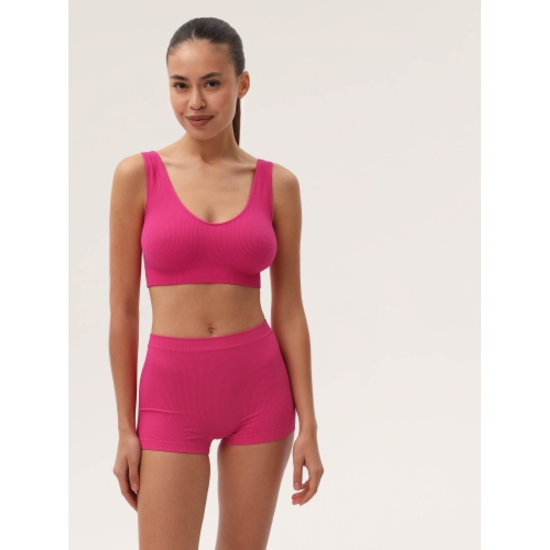 MY Топ женский BR639 TOP BRALETTE RIB  (nero (черный)