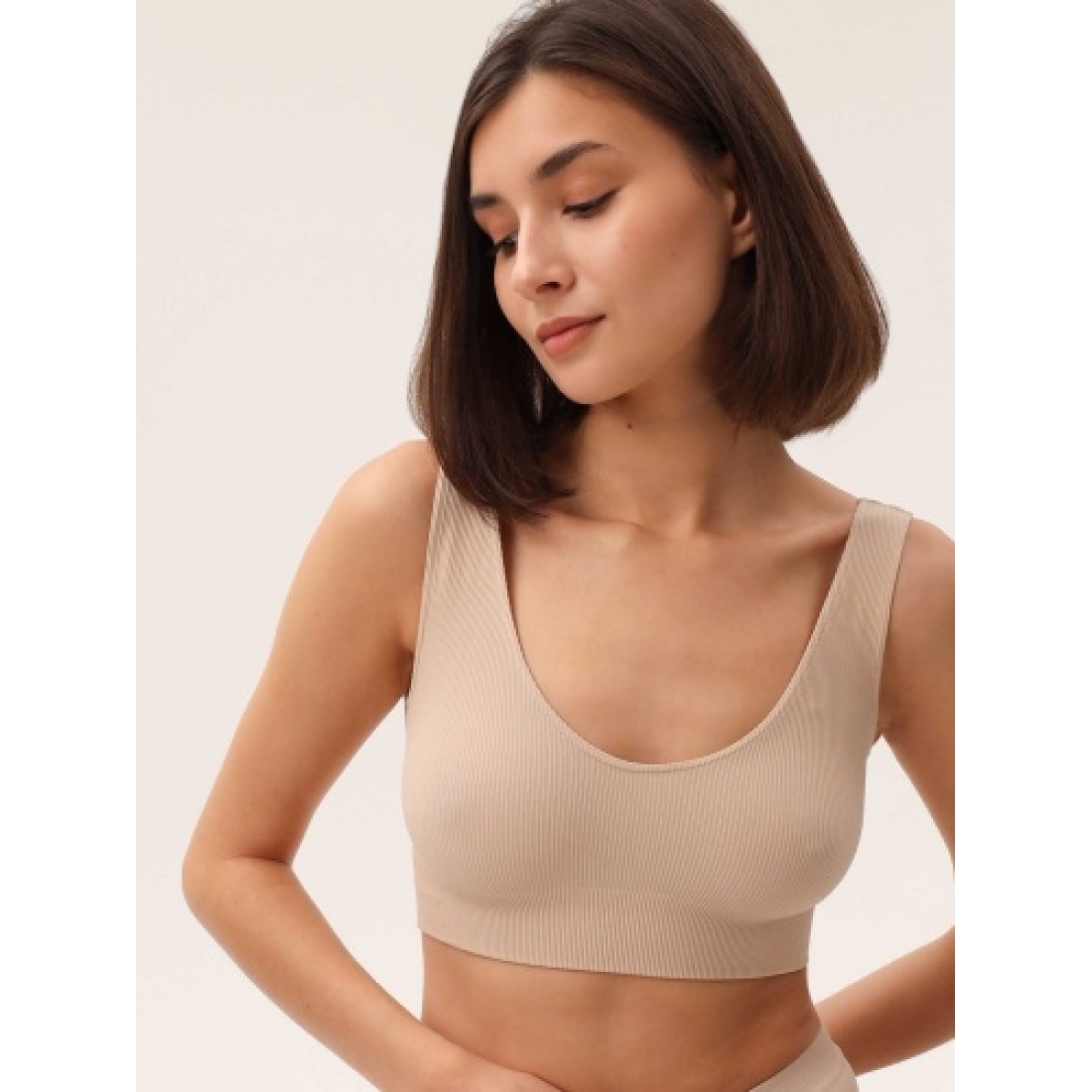 MY Топ женский BR639 TOP BRALETTE RIB  (nero (черный)