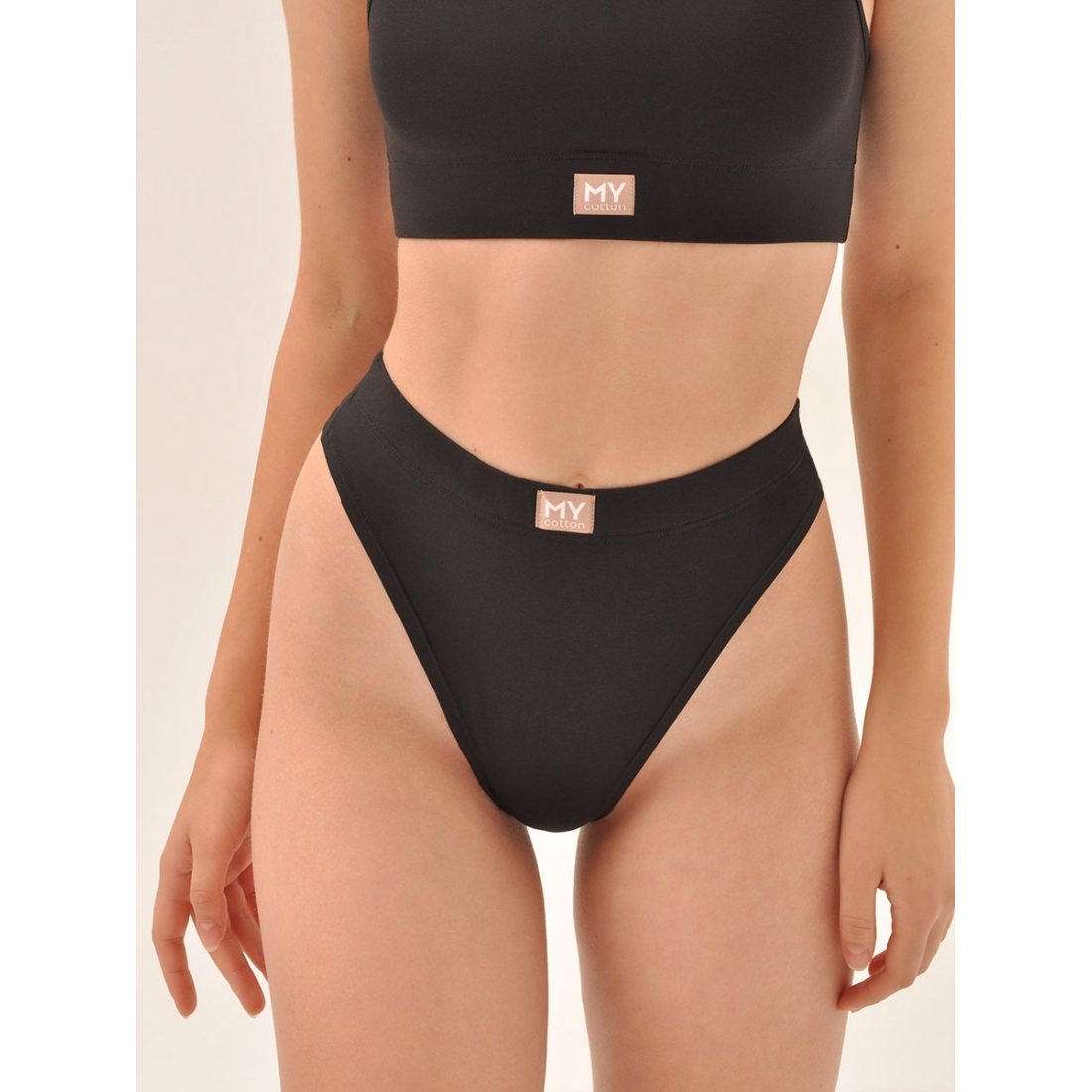 MY Трусы стринги высокие жен. хлопок DS105