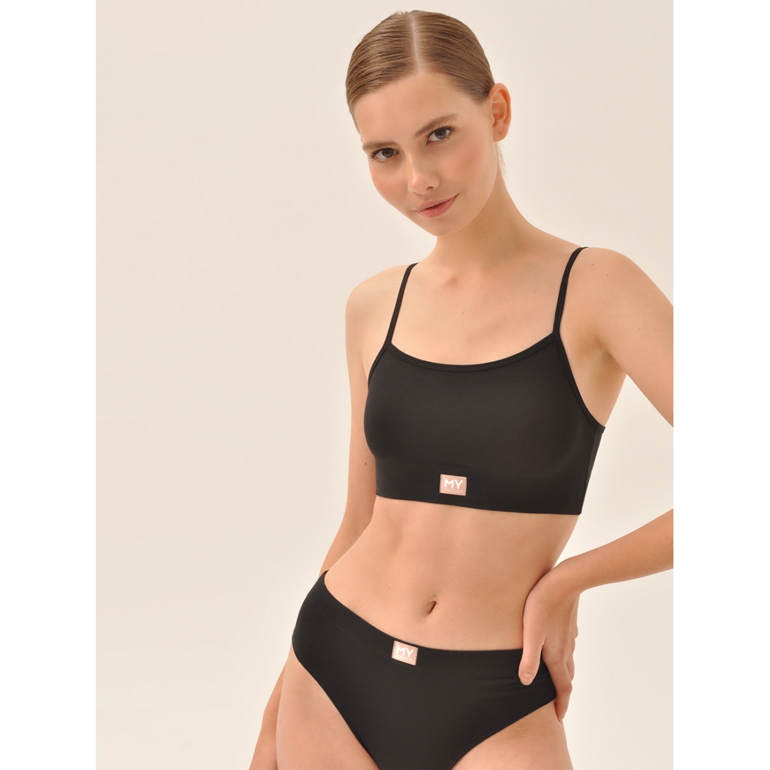 MY Топ на тонких бретелях жен. хлопок DT200