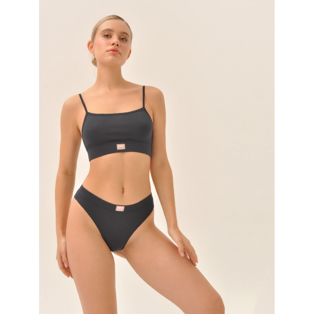 MY Топ на тонких бретелях жен. хлопок DT200