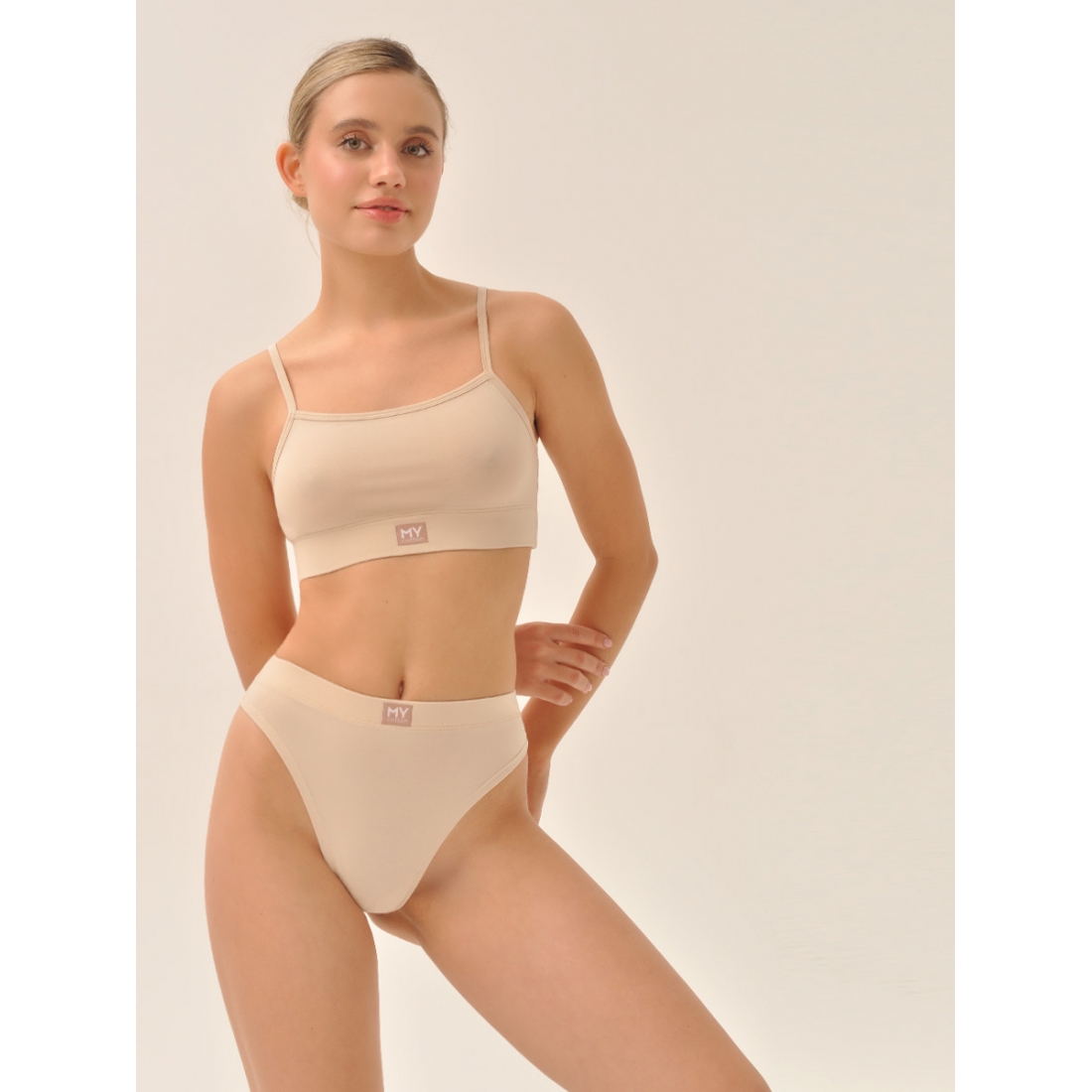 MY Топ на тонких бретелях жен. хлопок DT200