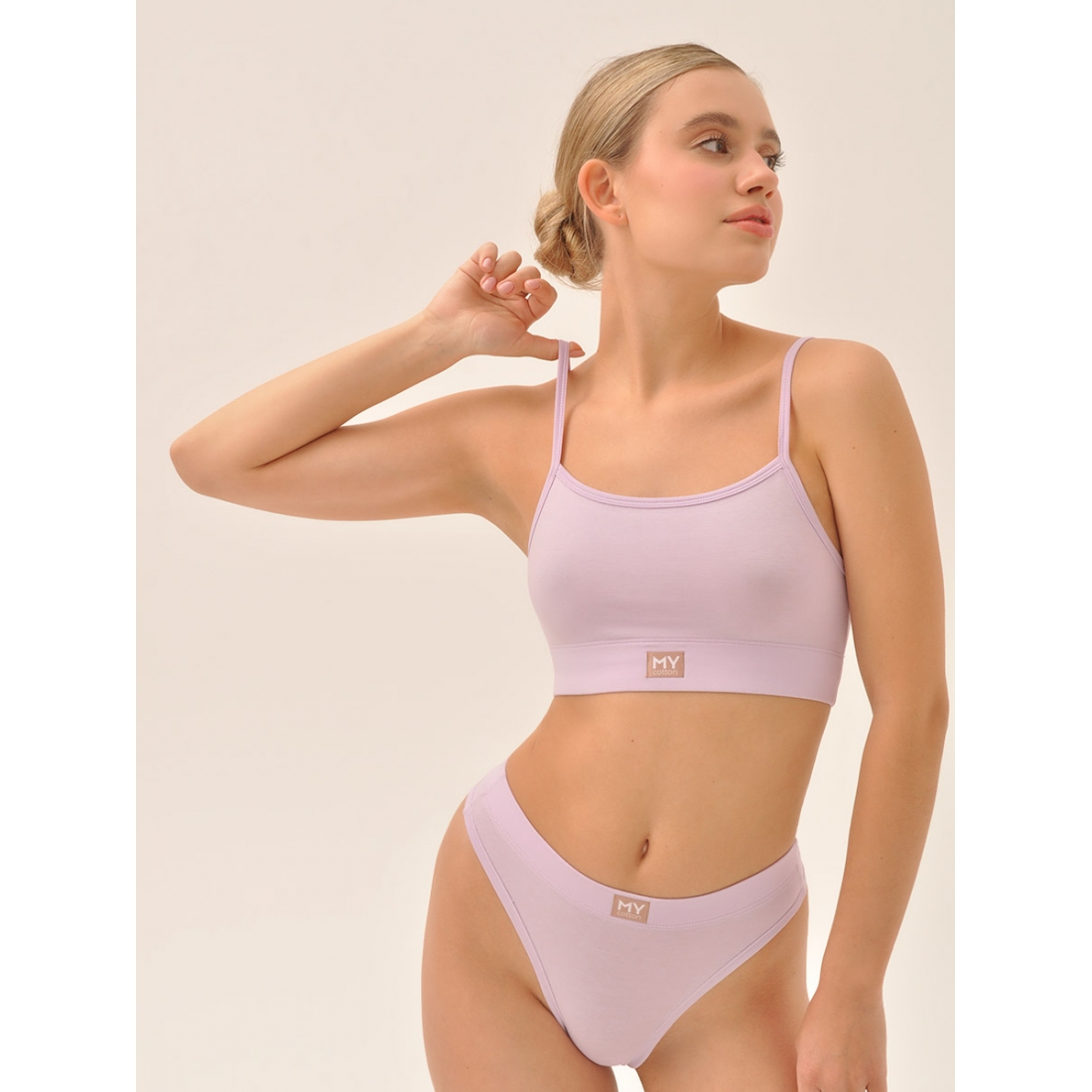 MY Топ на тонких бретелях жен. хлопок DT200