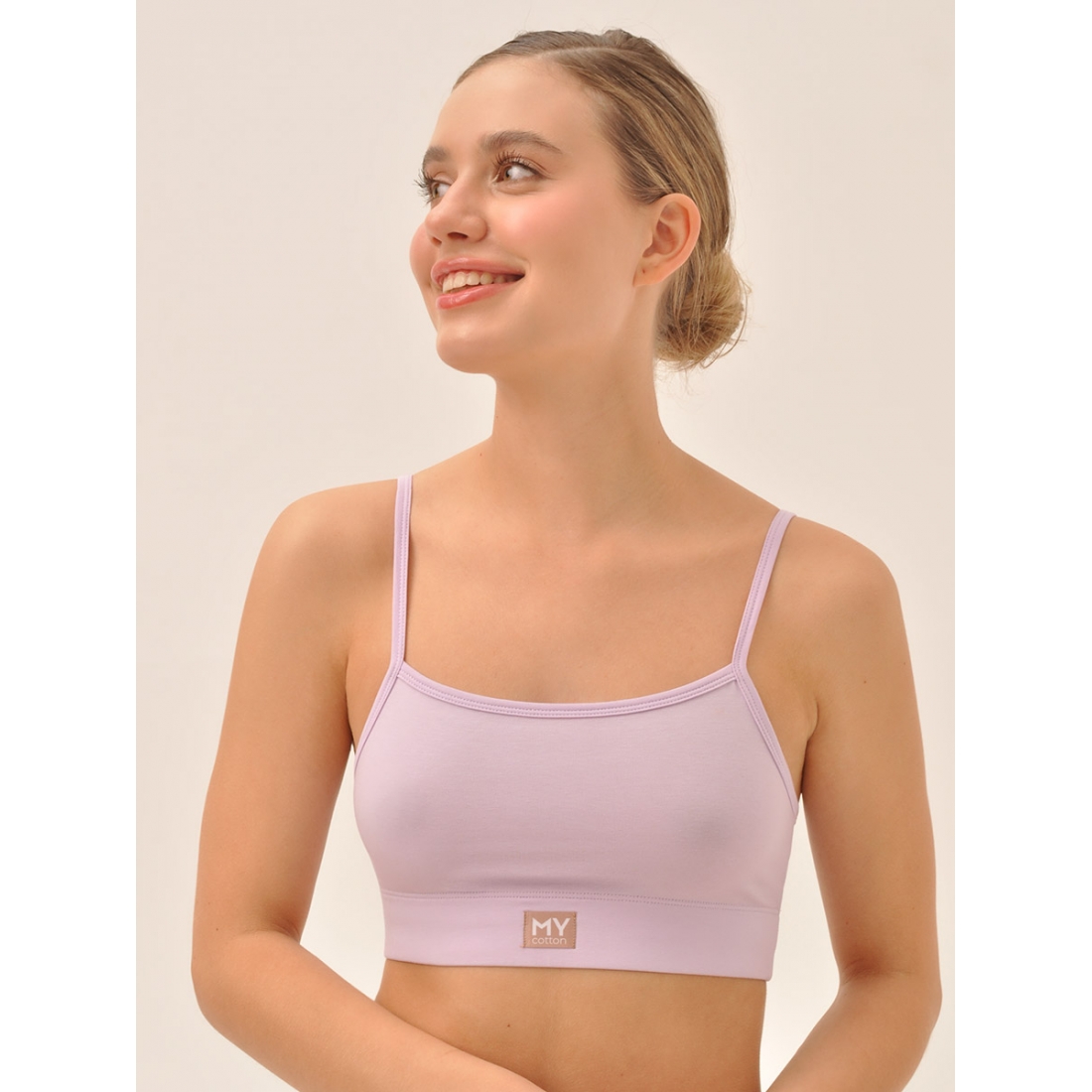 MY Топ на тонких бретелях жен. хлопок DT200