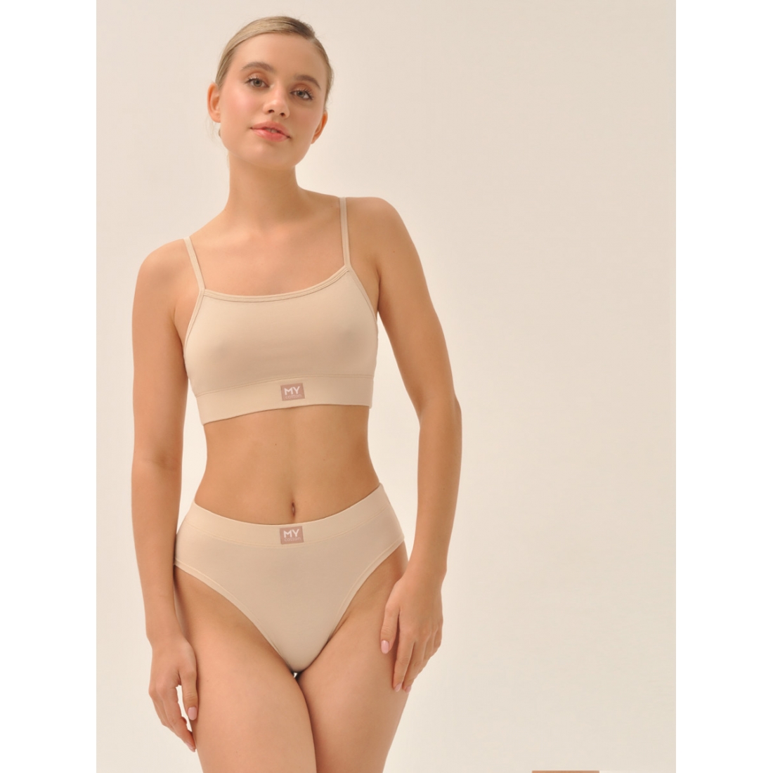 MY Топ на тонких бретелях жен. хлопок DT200