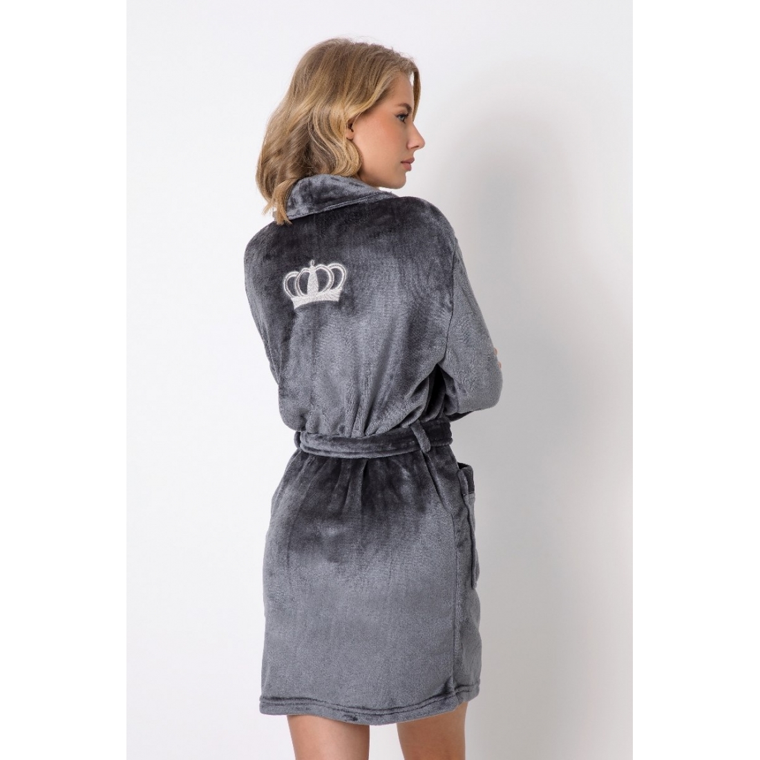 EVE DARK GREY Халат женский