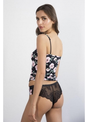 KOSZULKA HIBISCUS Майка на бретелях