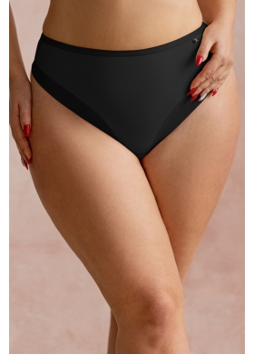 FORTUNA COMFORT BLACK Stringhighwaist Light Трусы высокие стринги