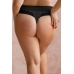 FORTUNA COMFORT BLACK Stringhighwaist Light Трусы высокие стринги