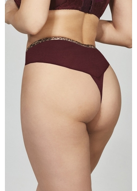 SELENA BURGUNDY Stringhighwaist Трусы высокие стринги