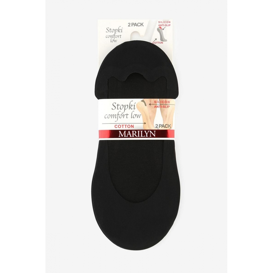STOPKI COMFORT LOW Подследники женские 2 пары в упаковке