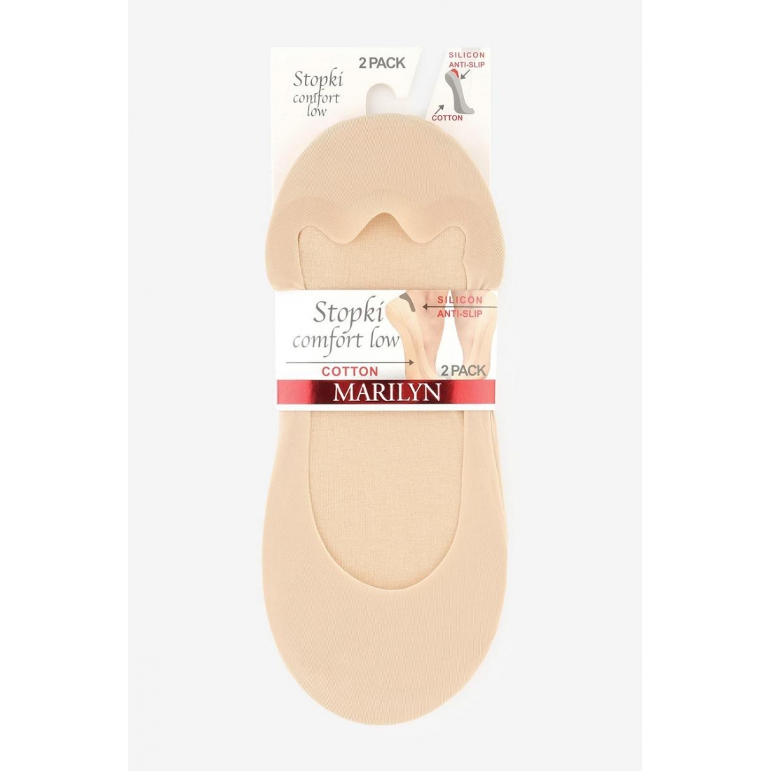 STOPKI COMFORT LOW Подследники женские 2 пары в упаковке