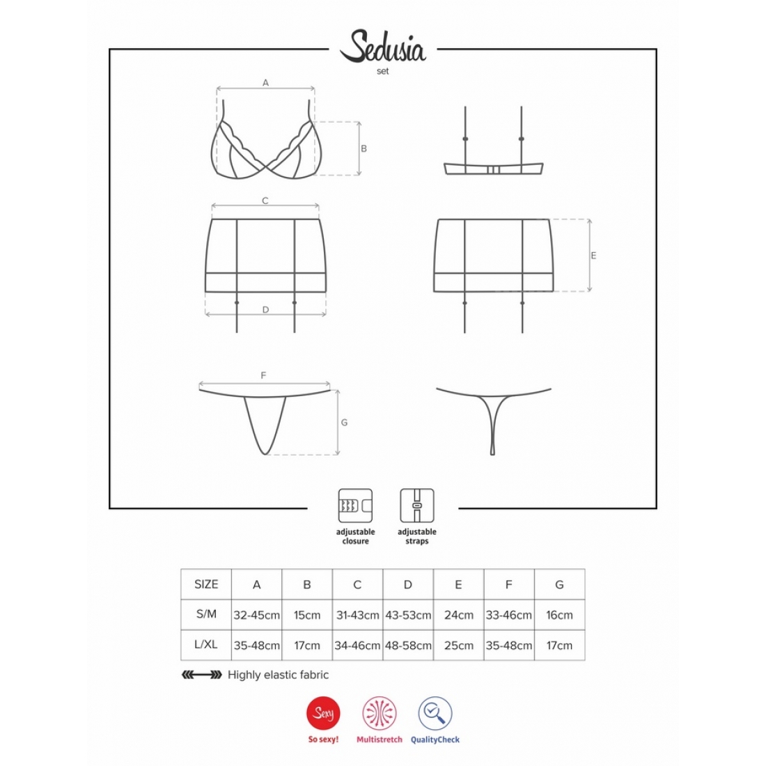 SEDUSIA Set Комплект из 3 частей