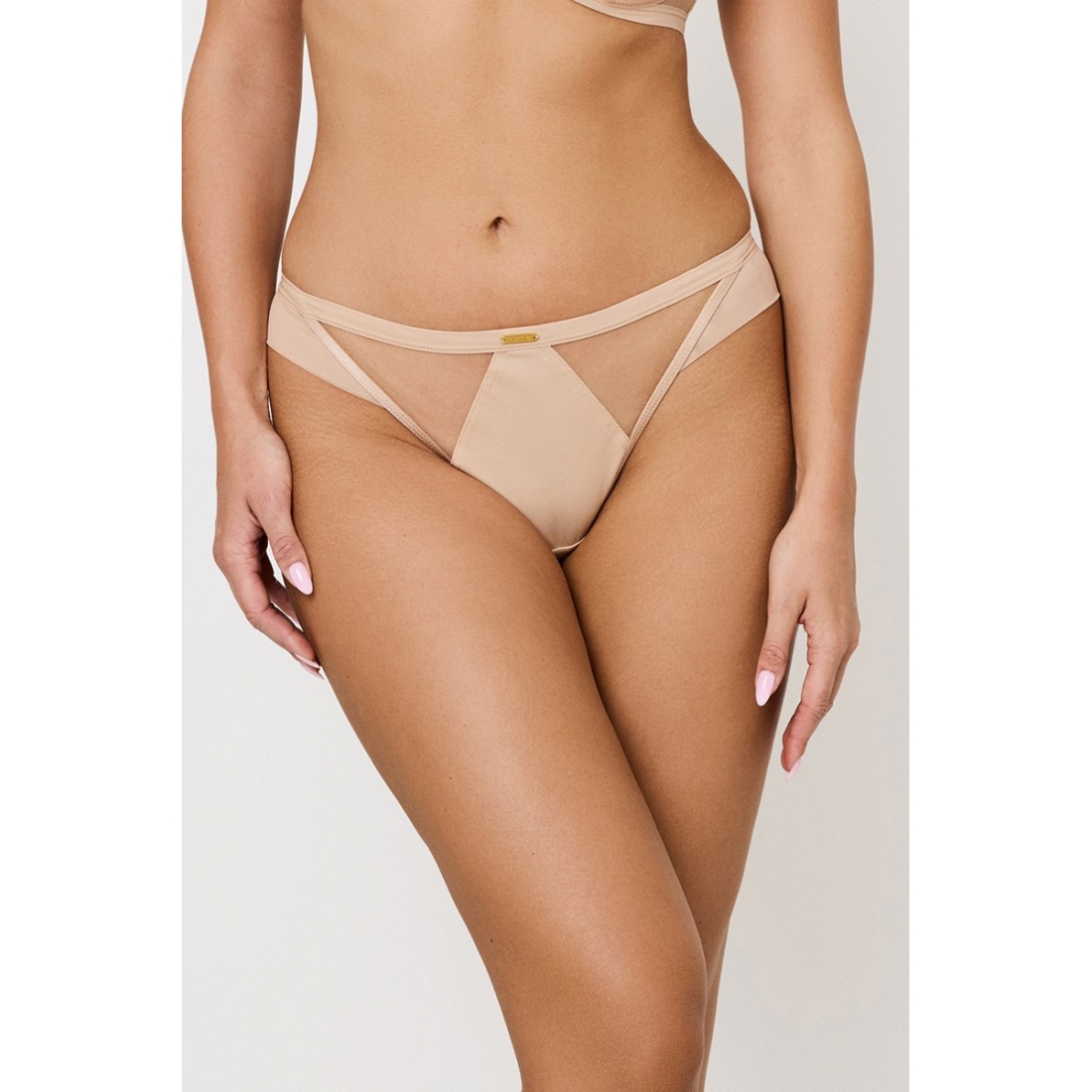 HOLLY BEIGE Mini Трусы бразильяно