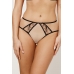 REBECCA BEIGE/BLACK Mini Трусы бразильяно