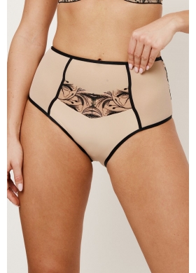 REBECCA BEIGE/BLACK Трусы высокие