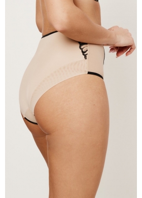 REBECCA BEIGE/BLACK Трусы высокие