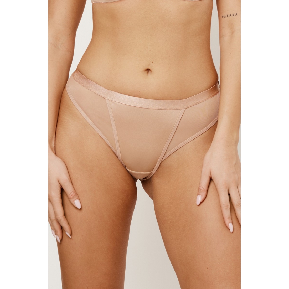 ROMA BEIGE Mini Трусы бразильяно